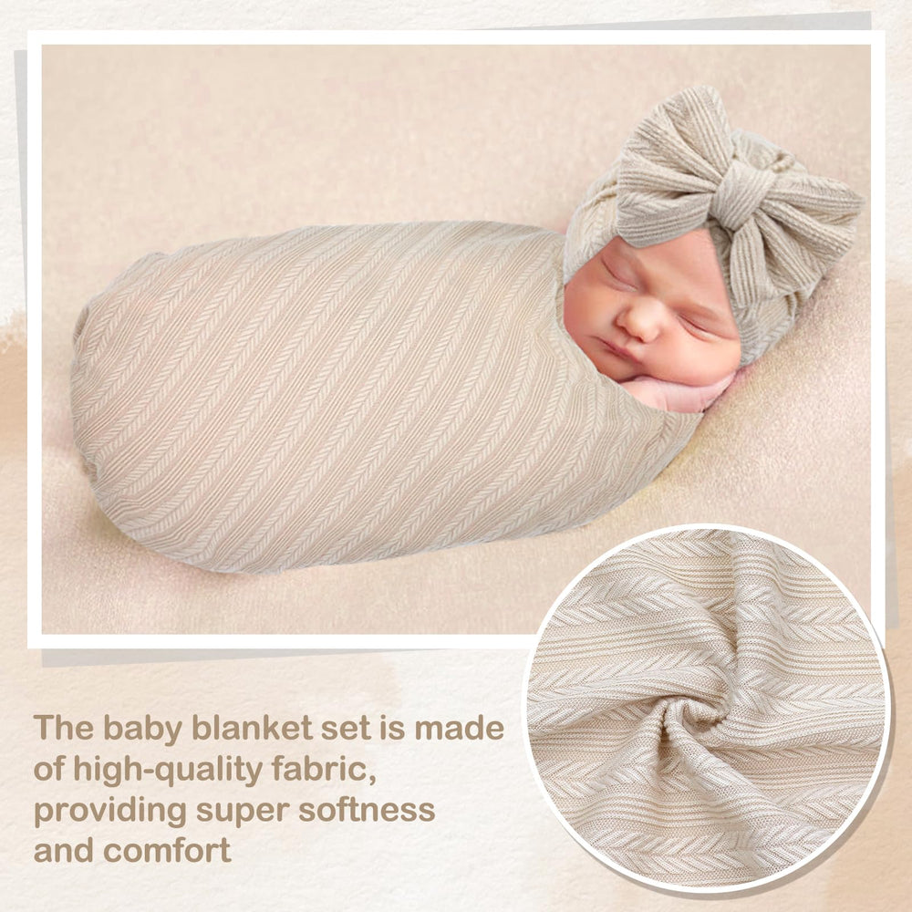 Cinaci baby bow headband offers a cute, stretchy fit for newborn photos