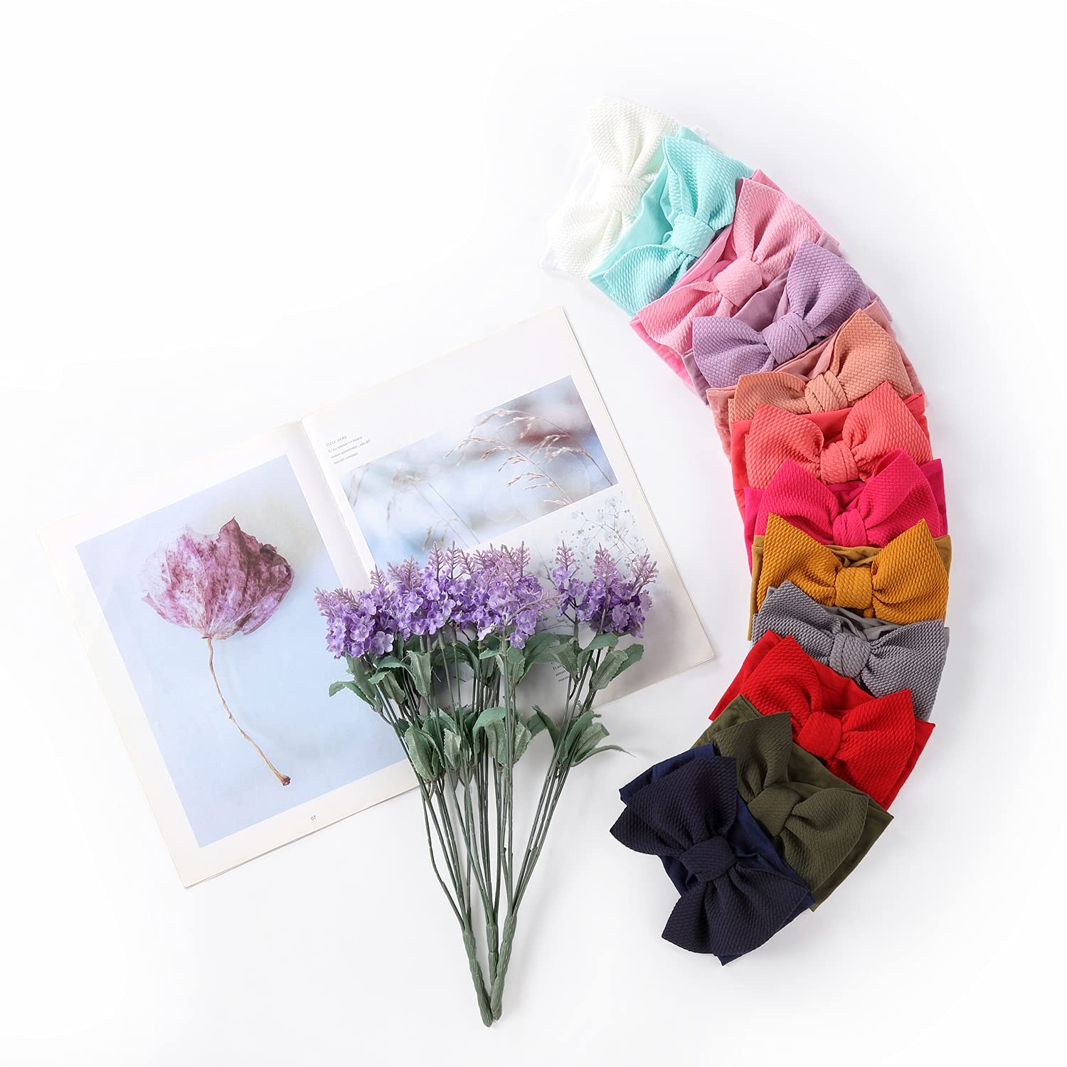 Cinaci colorful set of 12 headbands matches every outfit.