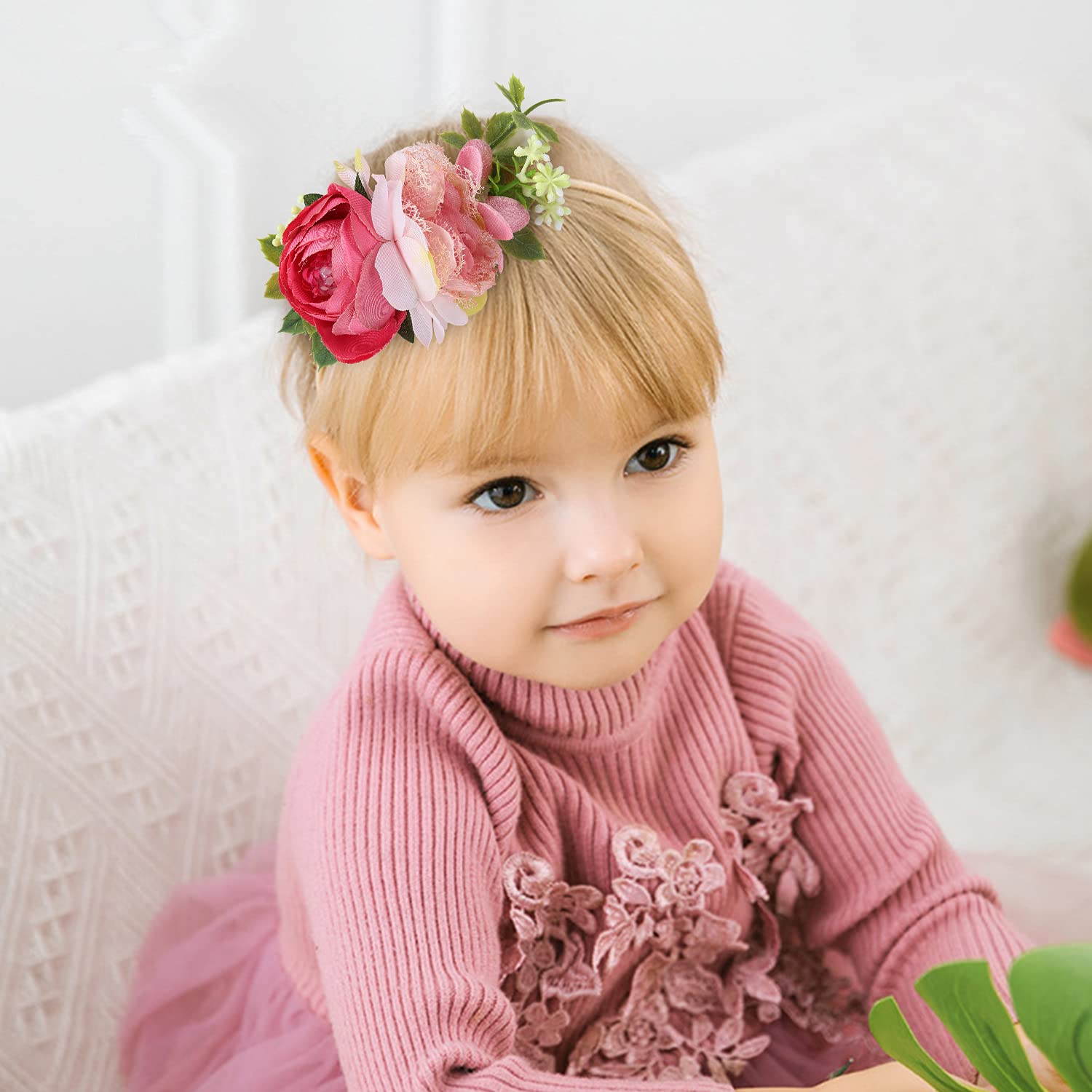 Cinaci yellow rose headband brightens daily outfits
