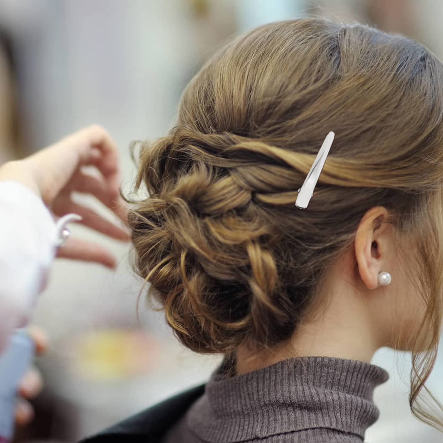 Cinaci diy-hair-accessory clip ideal for flowers, bows, and custom embellishments.