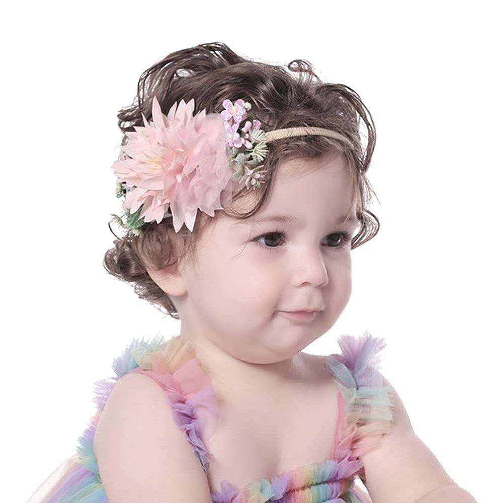 Cinaci floral headband ivory; elegant neutral accessory for outfits.