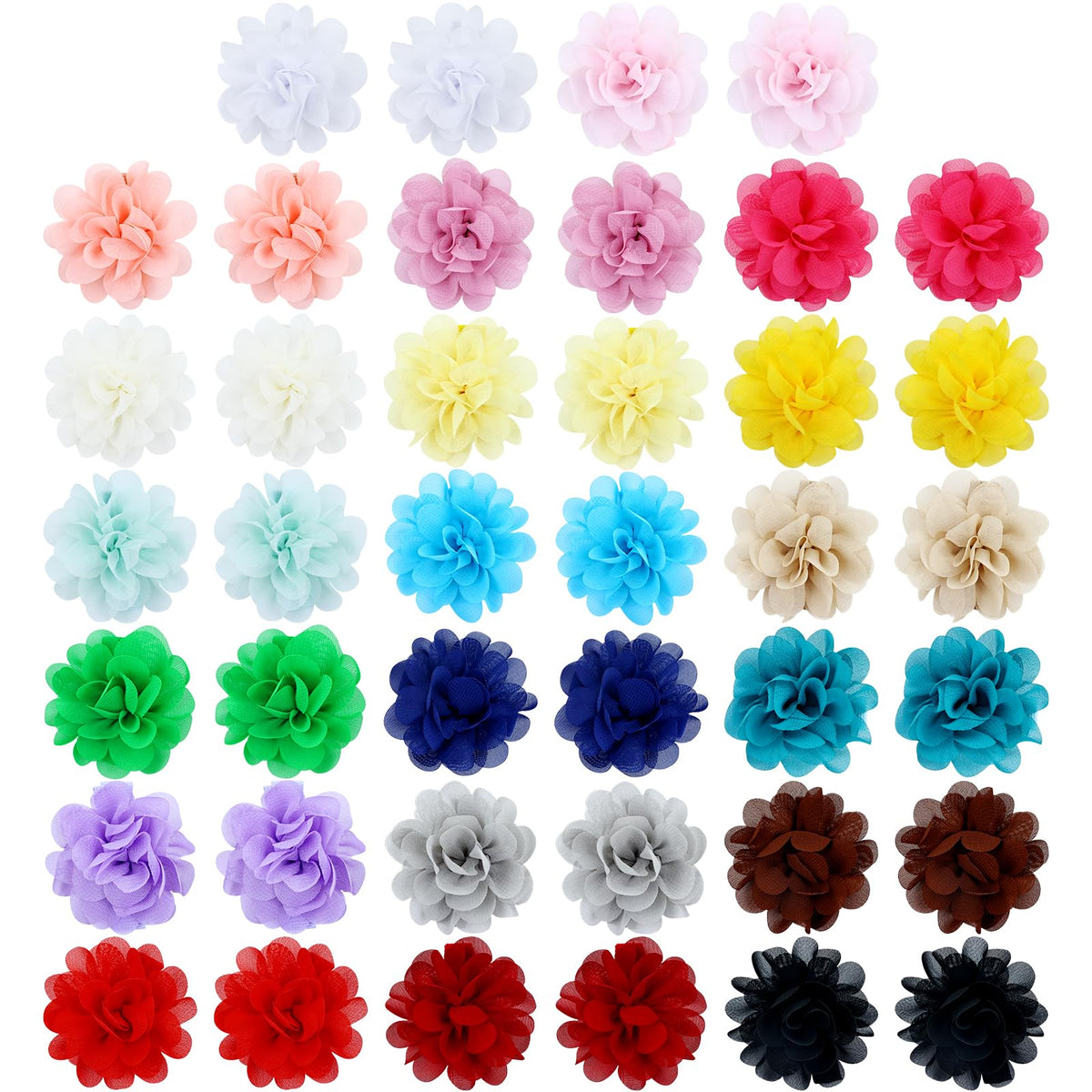 Cinaci flower hair clip 5cm close-up shows secure non-slip grip for daily wear.