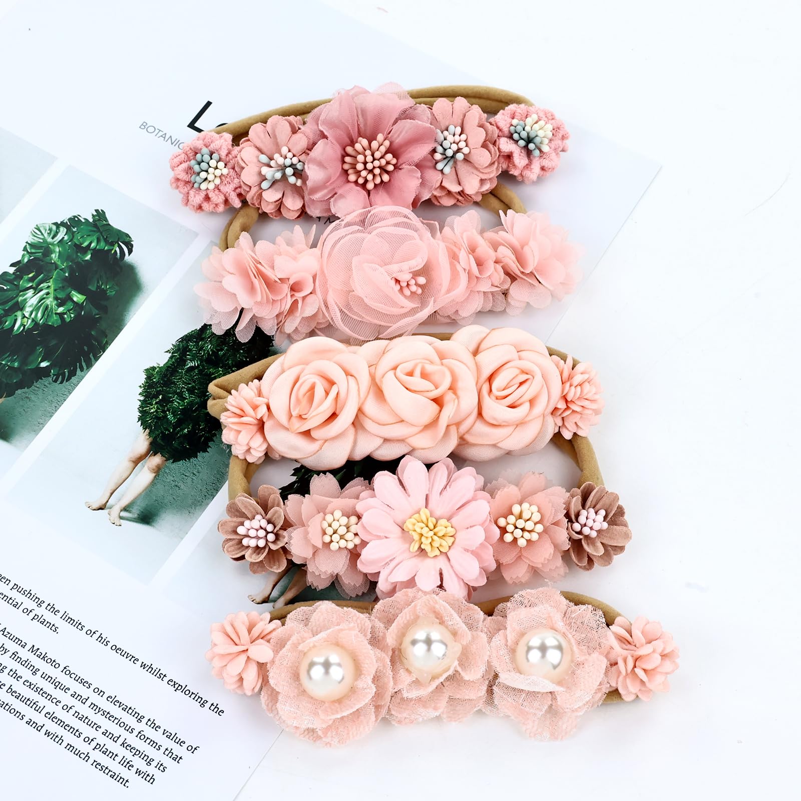 Cinaci floral headbands weigh 5–9g, lightweight for comfort