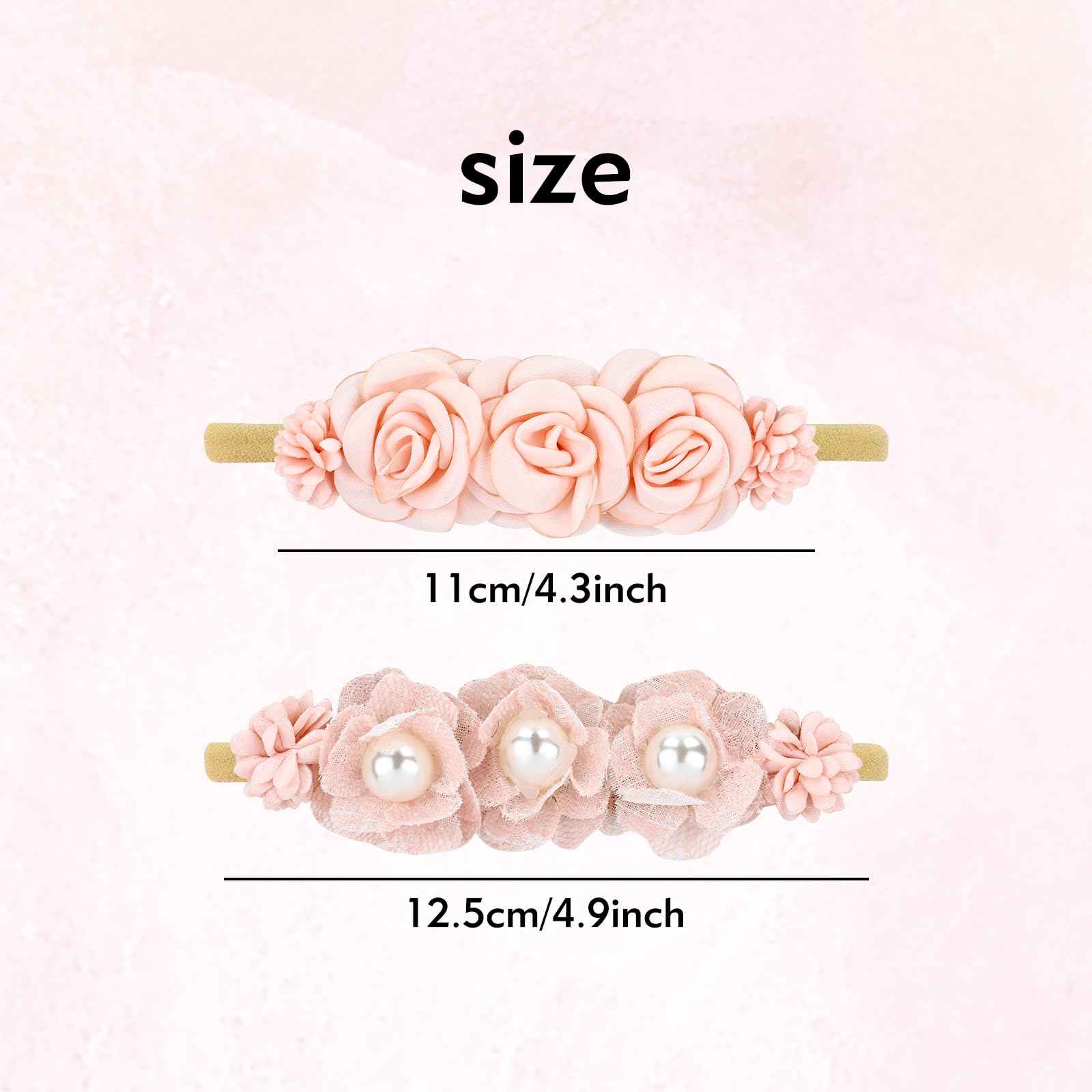 Cinaci flower headbands for photoshoots and everyday dress-up