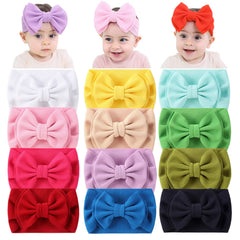 Cinaci headband 12pack colorful bows brighten every outfit for baby girls.