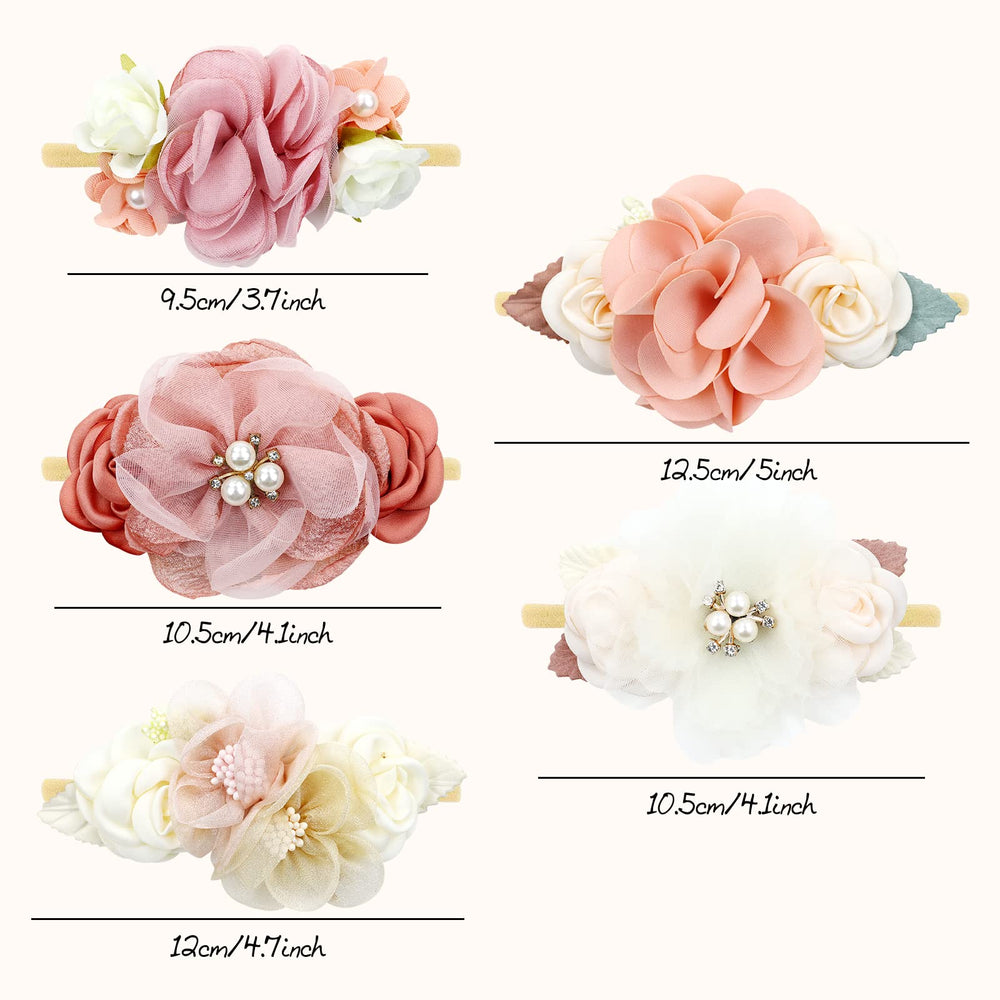 Cinaci 5-pack packaging with five flower headbands