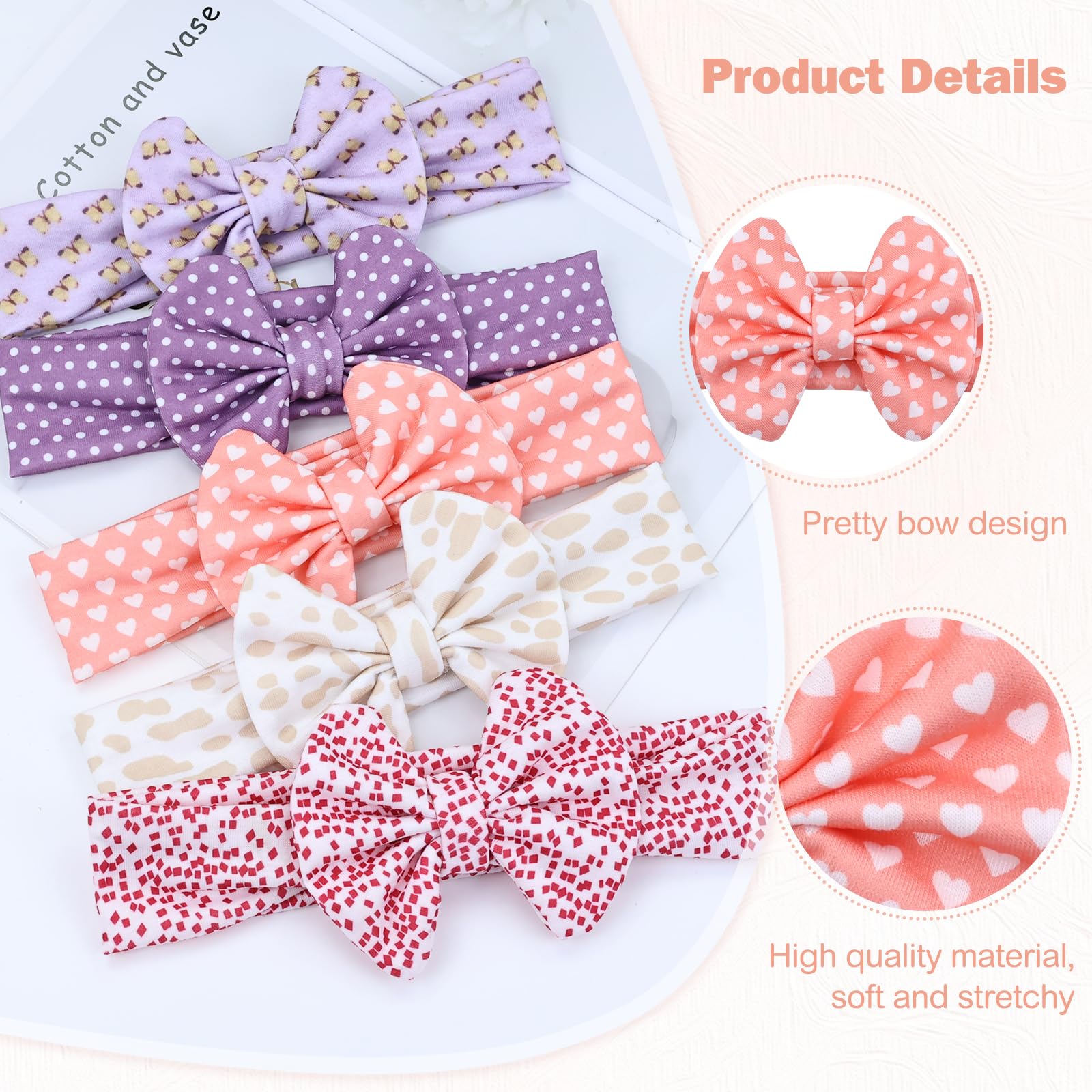 Cinaci headbands with classic bow design for timeless style
