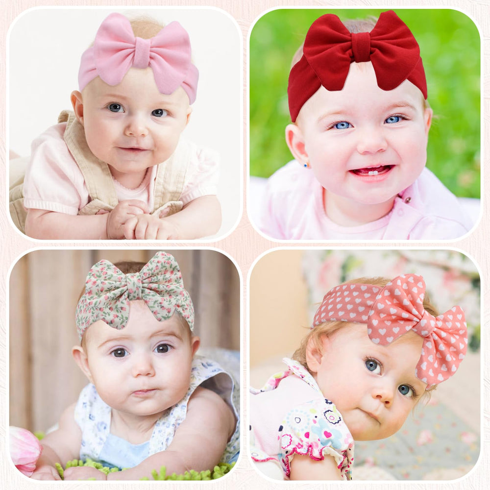 Cinaci headbands elastic fit fully stretchable to fit growing infants and toddlers