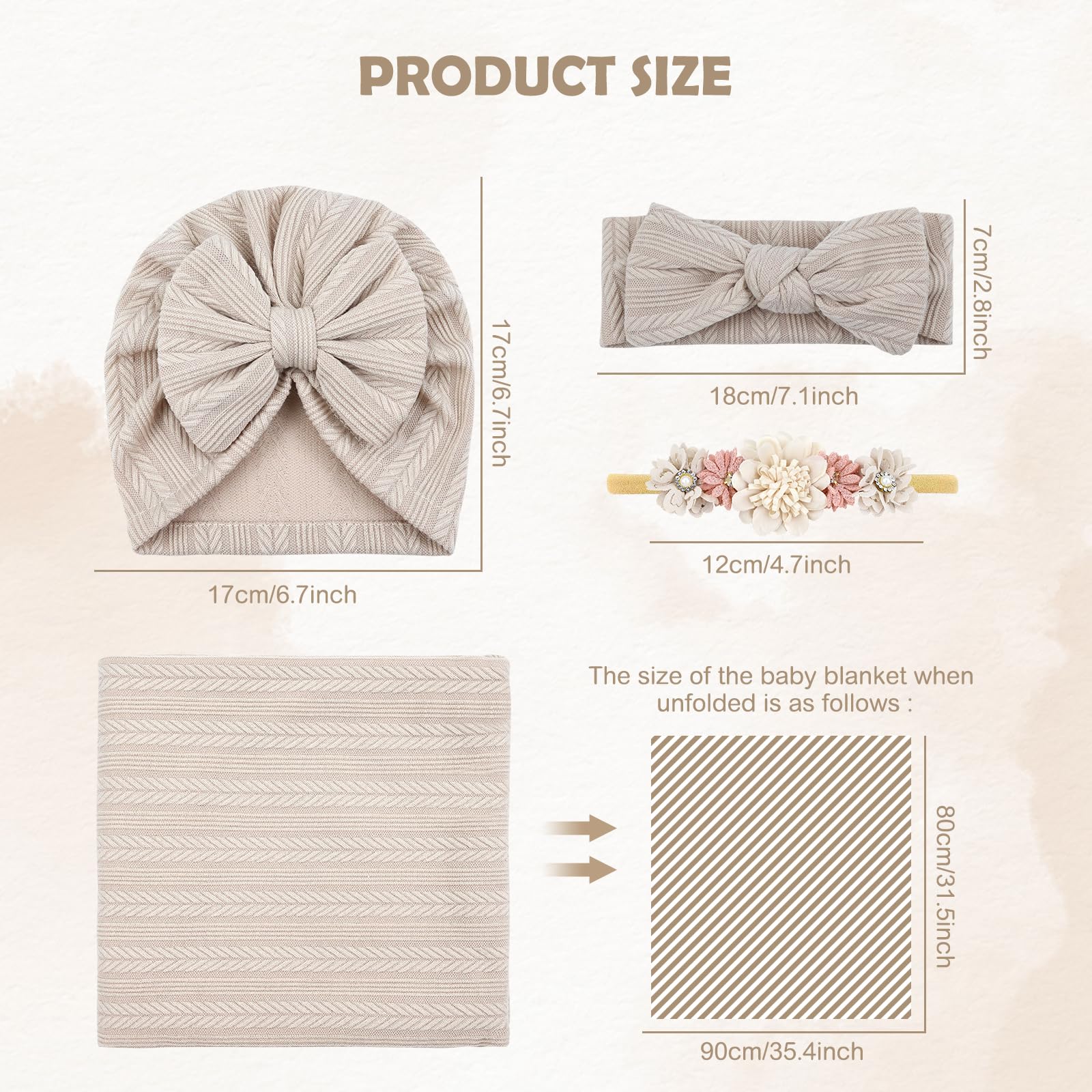 Cinaci matching turban hat features a snug fit and stylish look for everyday outfits
