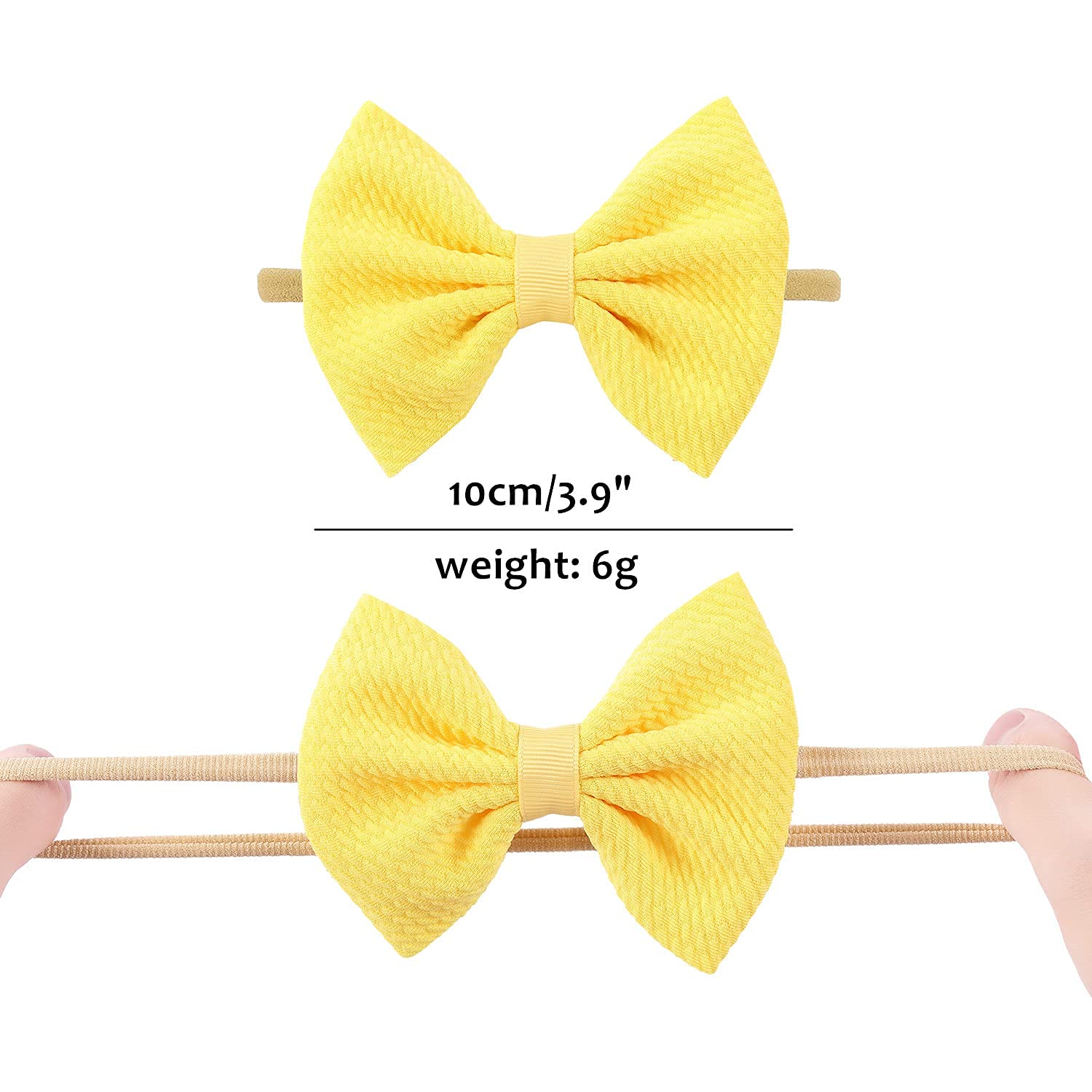 Cinaci one-size-fits-all nylon headbands adapt to ages with comfort.