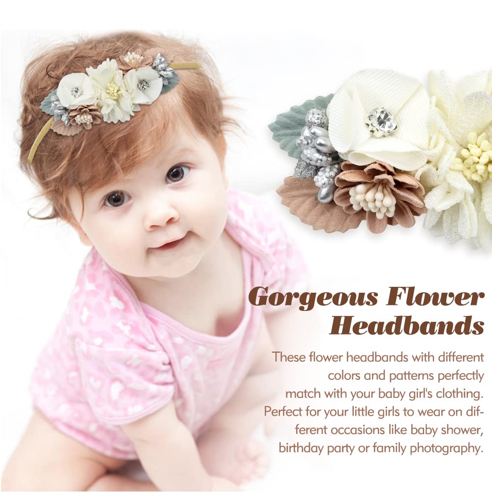 Cinaci soft nylon headband stretches gently for newborns and toddlers
