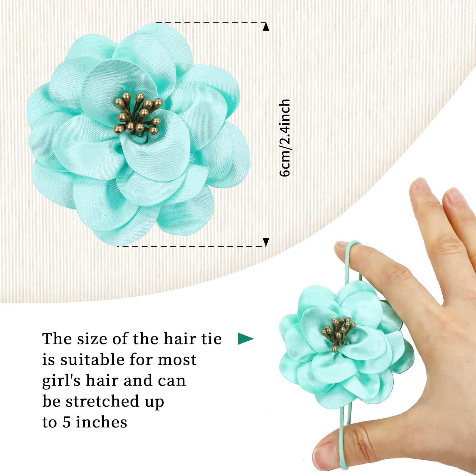 Cinaci soft stretchy hair elastic provides comfortable all-day wear.