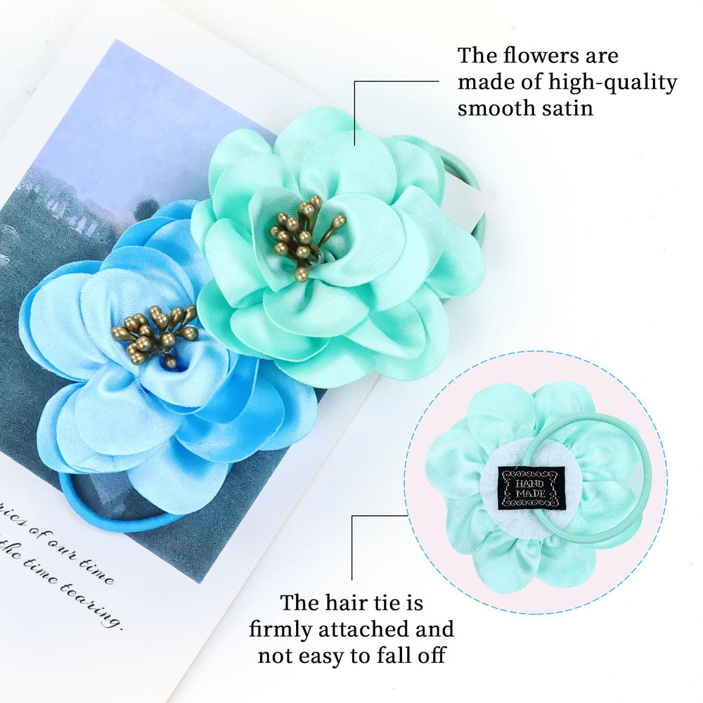 Cinaci vivid color hair ties ready to brighten daily outfits and events.