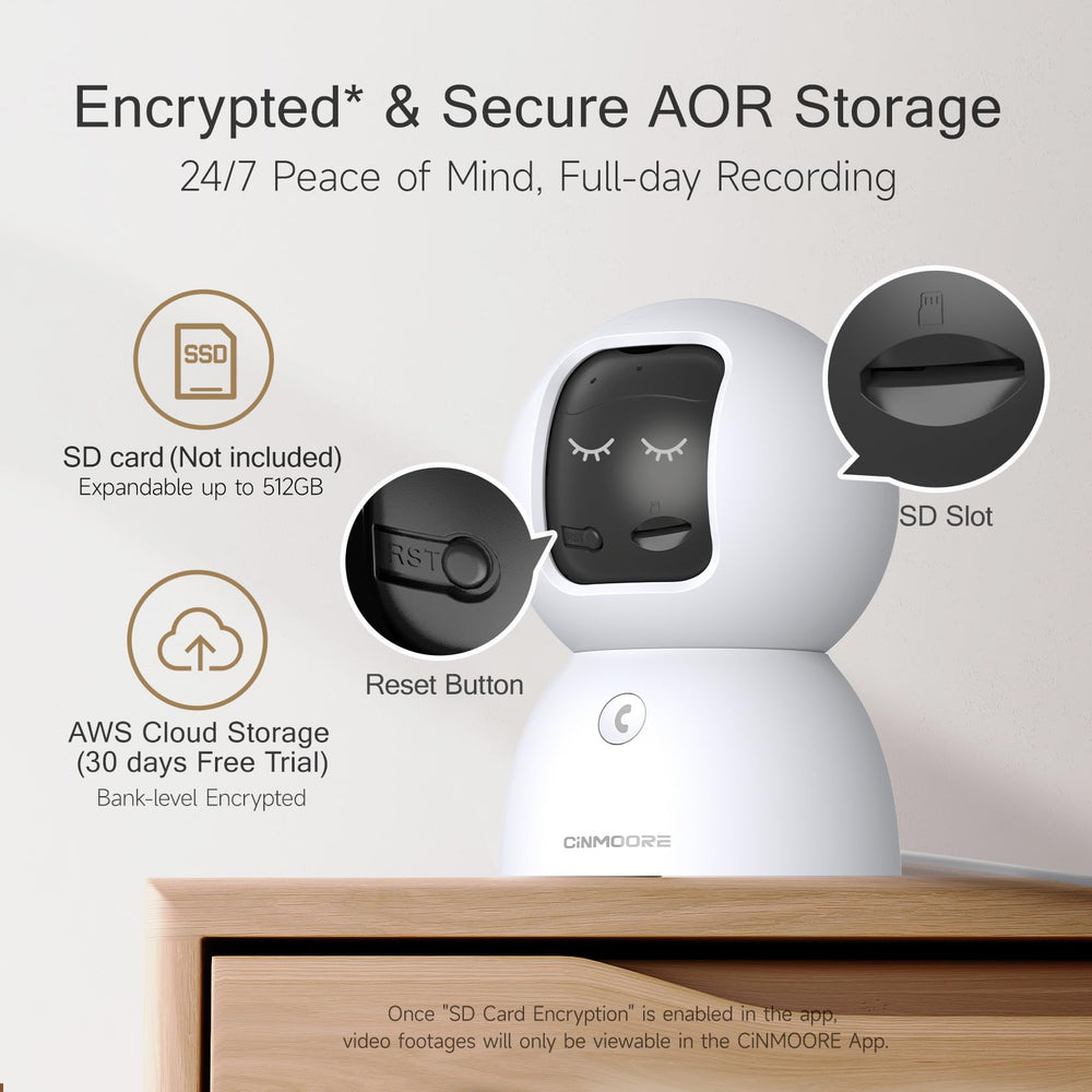 CINMOORE pet monitoring captures cute or mischievous moments