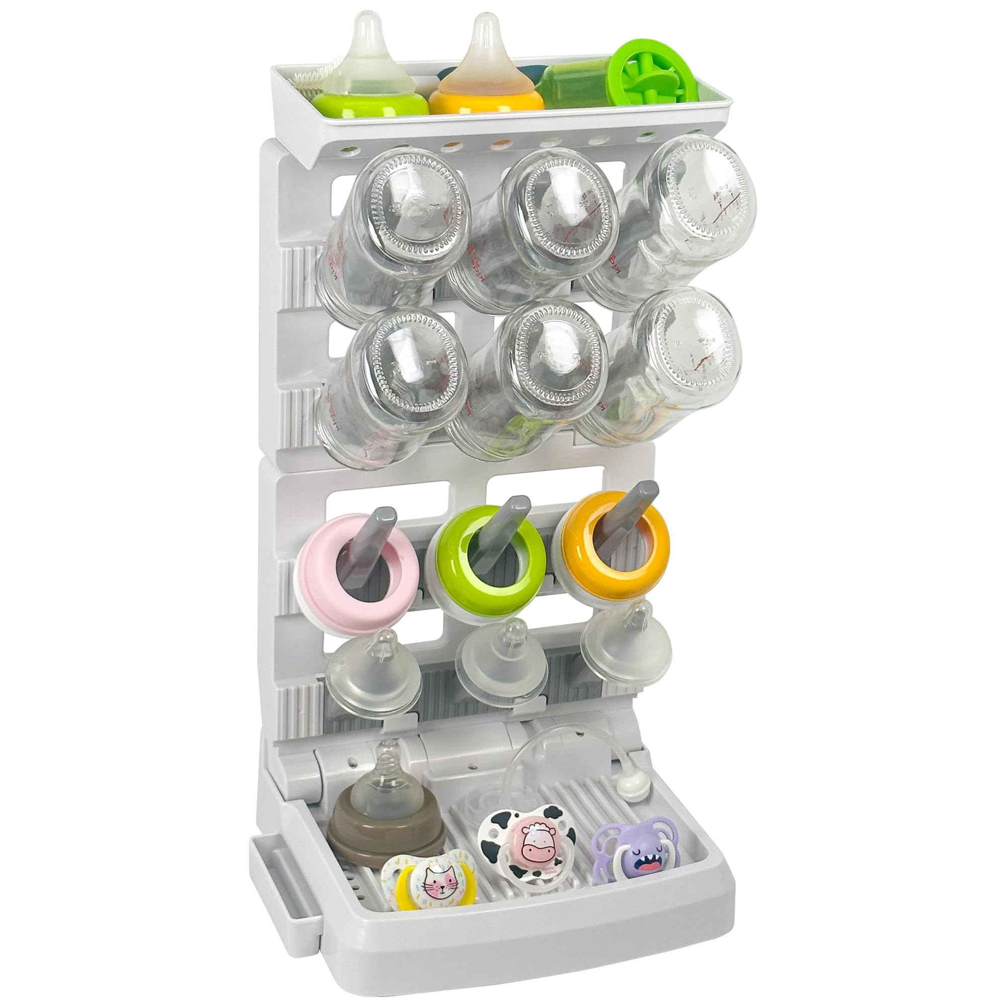 CINWWNI bottle drying rack kitchen use image conveys daily baby care convenience.