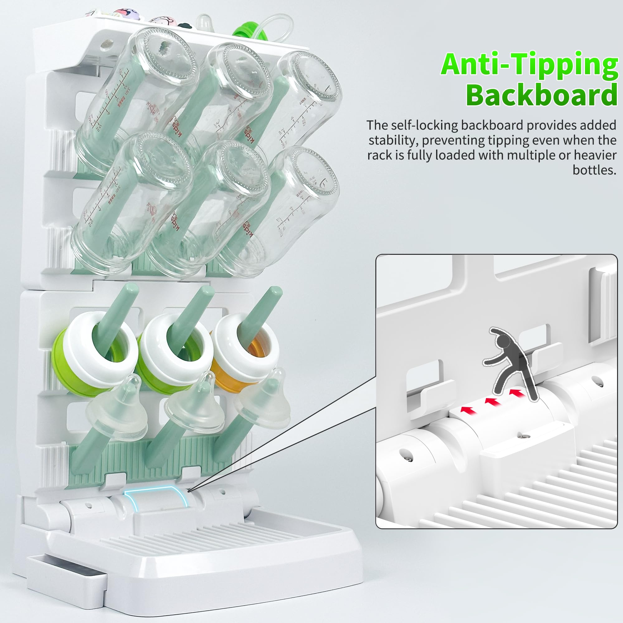 CINWWNI non-slip pads bottom view conveys stable placement on slick surfaces.