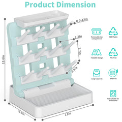 CINWWNI bottle-drying-rack holds up to 12 bottles for organized drying on the counter.