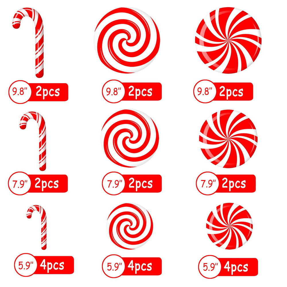 CIOEY Peppermint Floor Decals design-b 7.9-inch display for durable flooring accents.