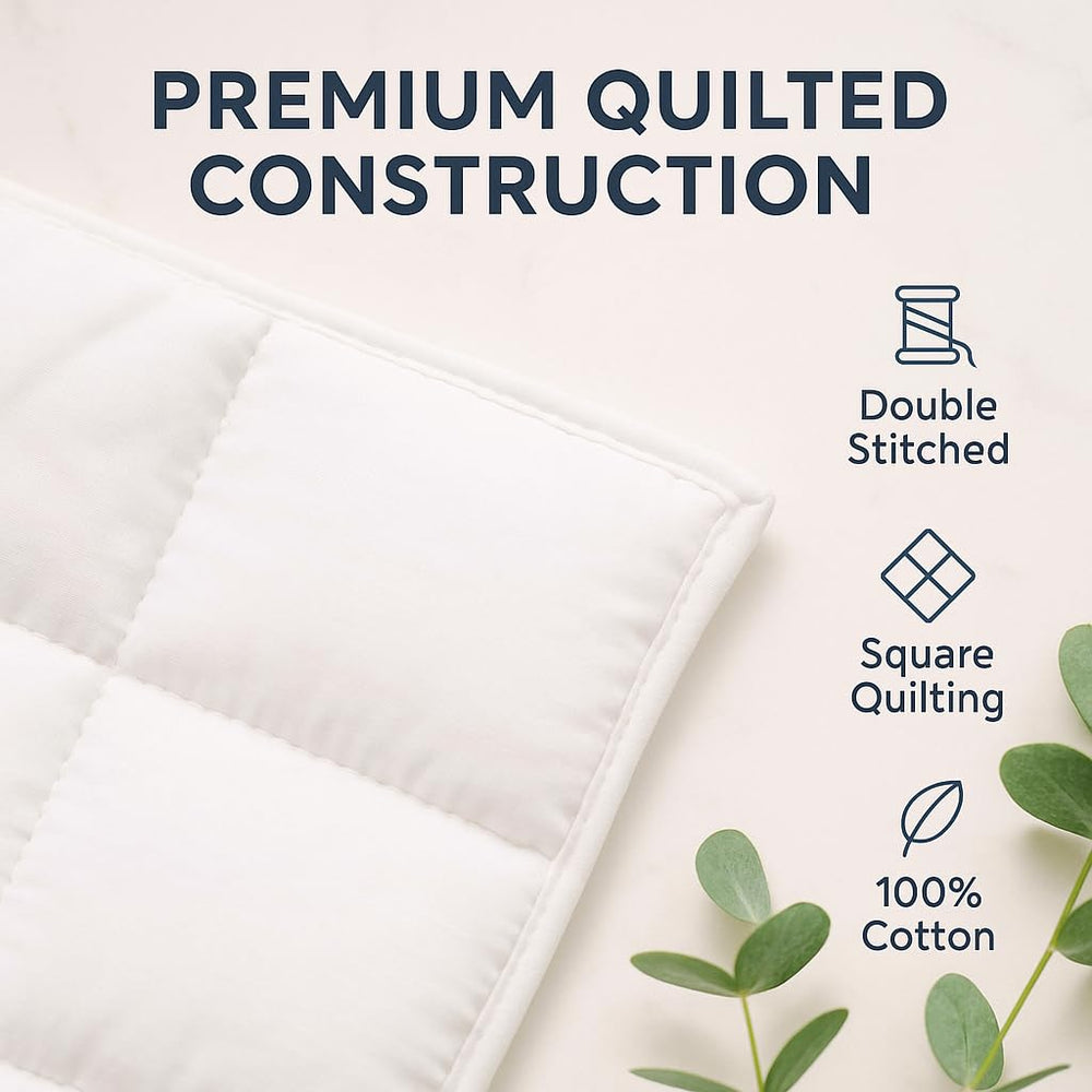 CirclesHome Warm Crib Comforter breathable design suggests temperature balance for restful naps.