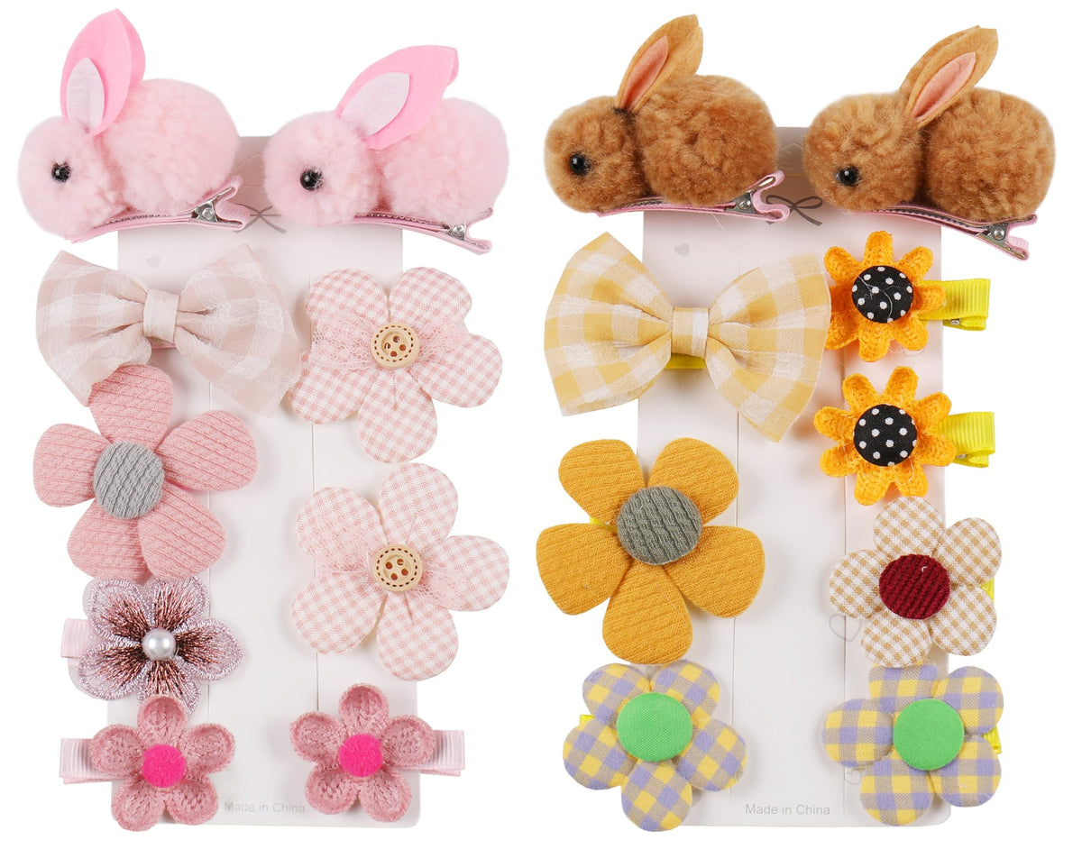 CISMARK 18-pack cute hair accessories girl clips with candy rainbow patterns for versatile daily styling
