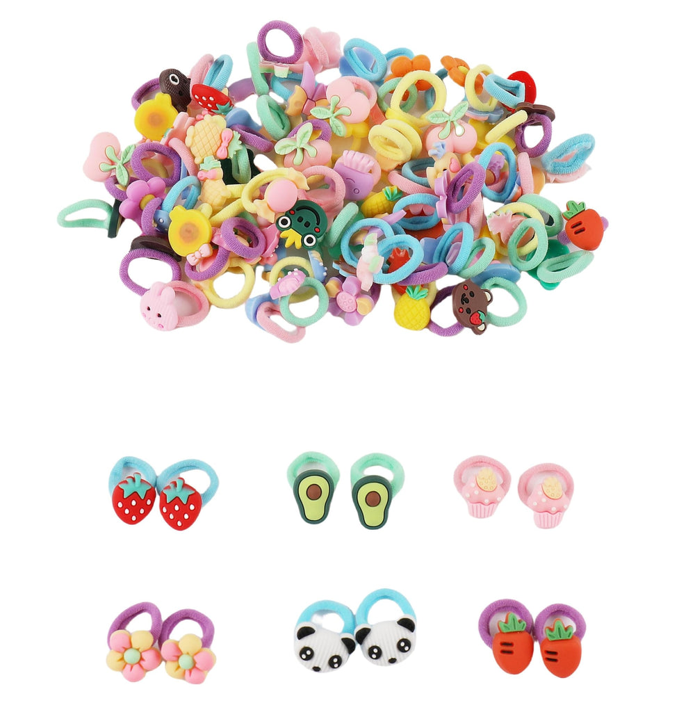 CISMARK baby hair ties rainbow colors for easy daily styling