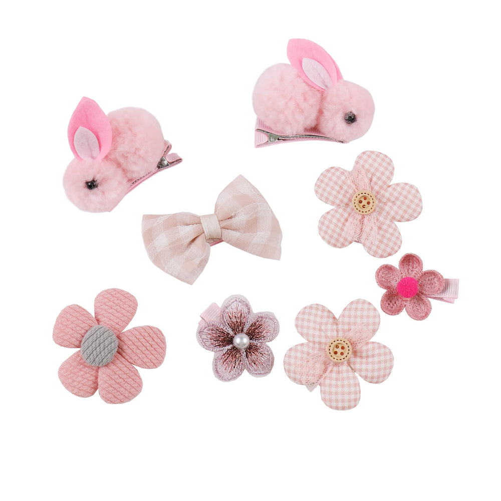 CISMARK candy rainbow barrettes with soft fabric finish for gentle hair care