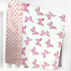 Citihomy minky blanket in crib or stroller for versatile everyday use