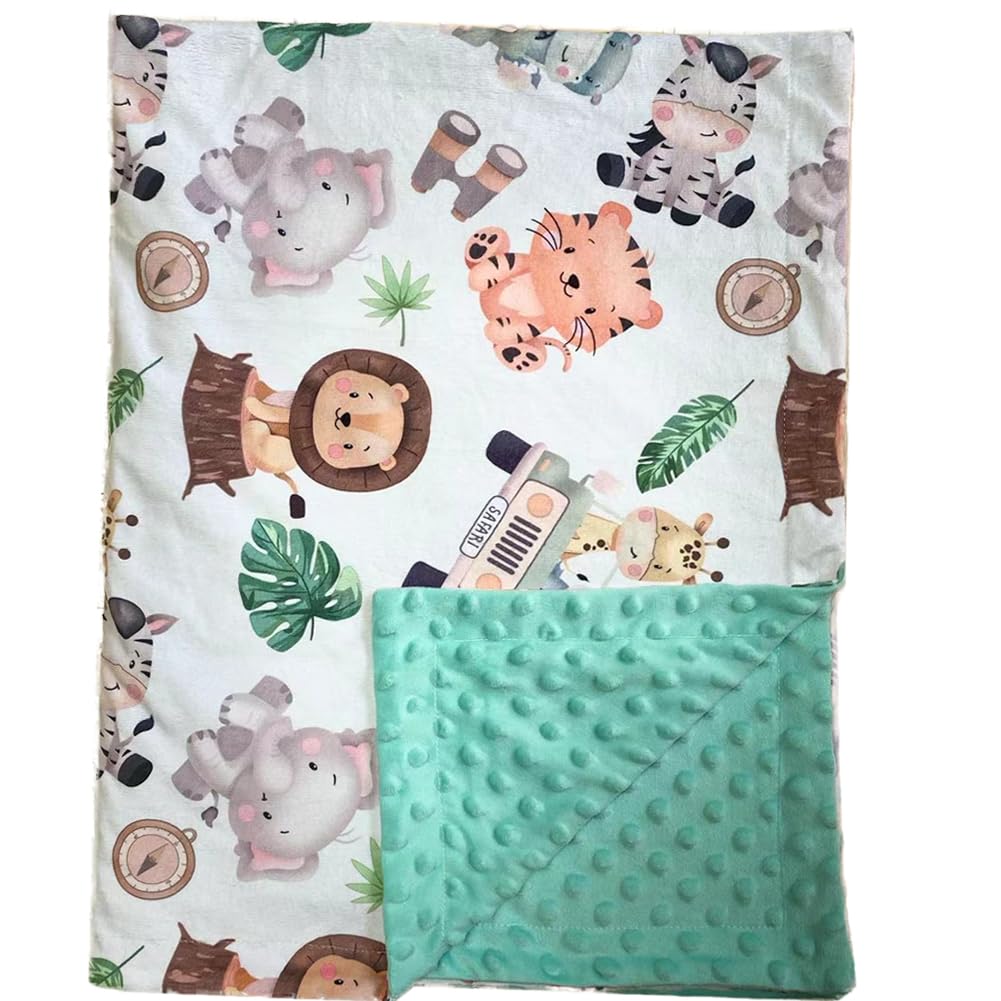 Citihomy baby blanket ultra-soft minky texture for gentle newborn comfort.