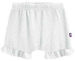 City Threads diaper cover white front view for soft cotton comfort