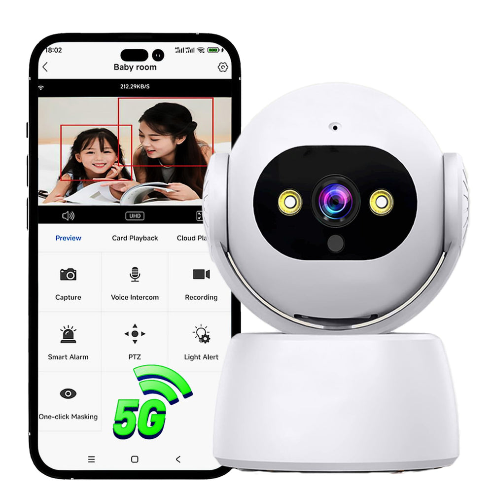 CiuseiAnx 2K indoor camera front view for broad room monitoring.
