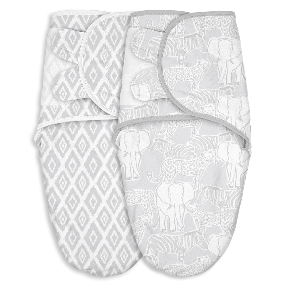 CIVARUA KIDS elephant-design swaddles wrap newborns for calm sleep