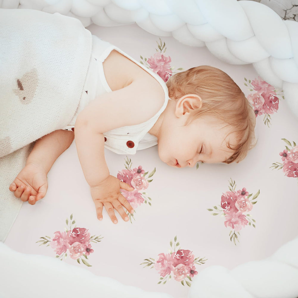 Civarua Kids 32x16 size label emphasizes universal bassinet fit.