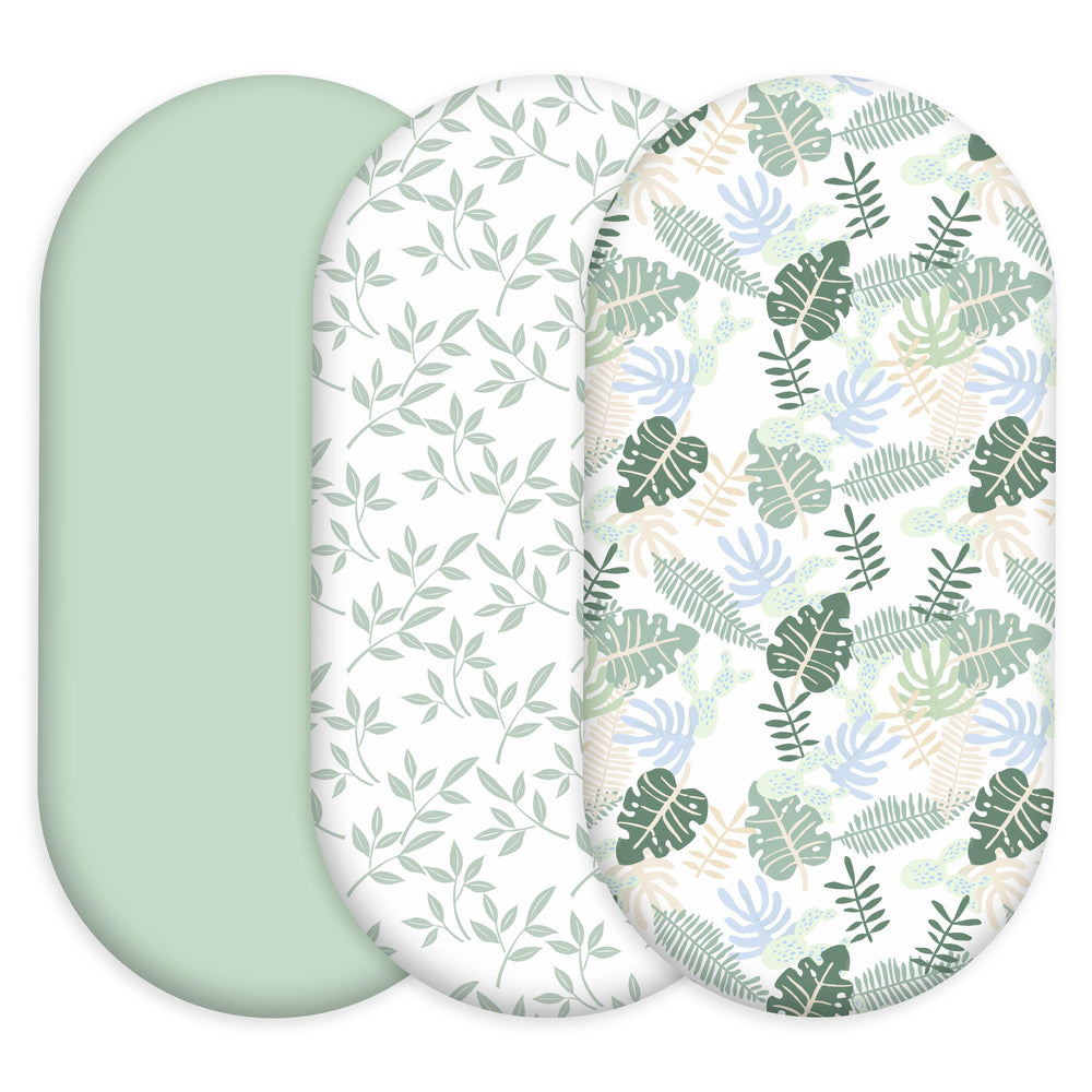 Civarua Kids bassinet sheets closeup fabric highlights ultra-soft breathable material for baby comfort.