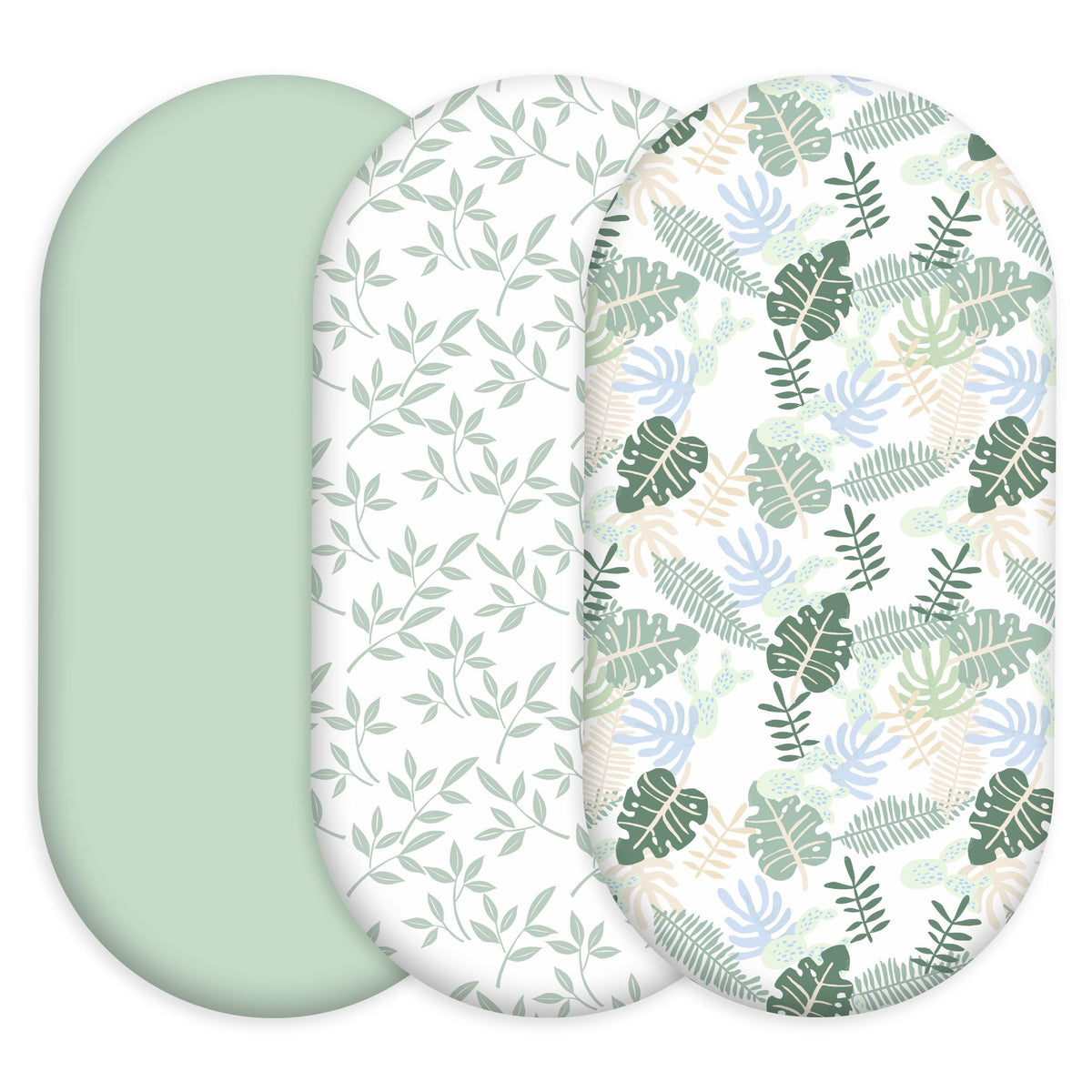 Civarua Kids bassinet sheets closeup fabric highlights ultra-soft breathable material for baby comfort.