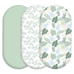 Civarua Kids bassinet sheets closeup fabric highlights ultra-soft breathable material for baby comfort.