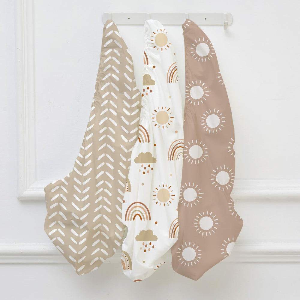 Civarua Kids Cloud Rainbow design close-up on soft fabric texture.