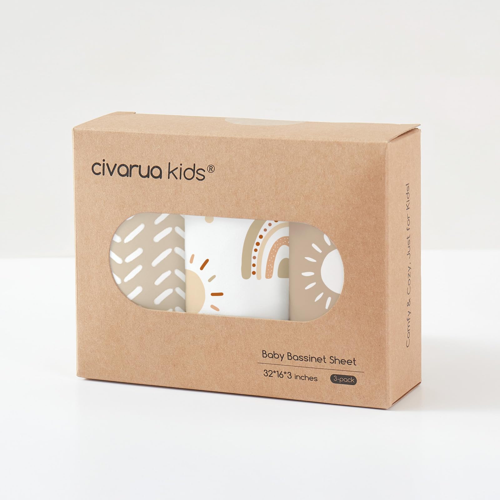 Civarua Kids Cloud Rainbow sheets make a gift-ready baby shower option.