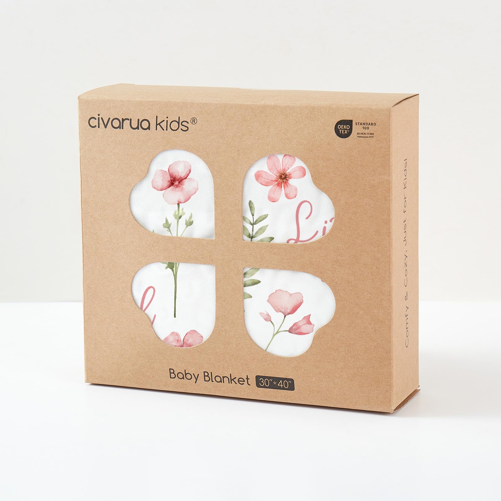 Civarua Kids soft blanket with lightweight breathable fabric on a chair.