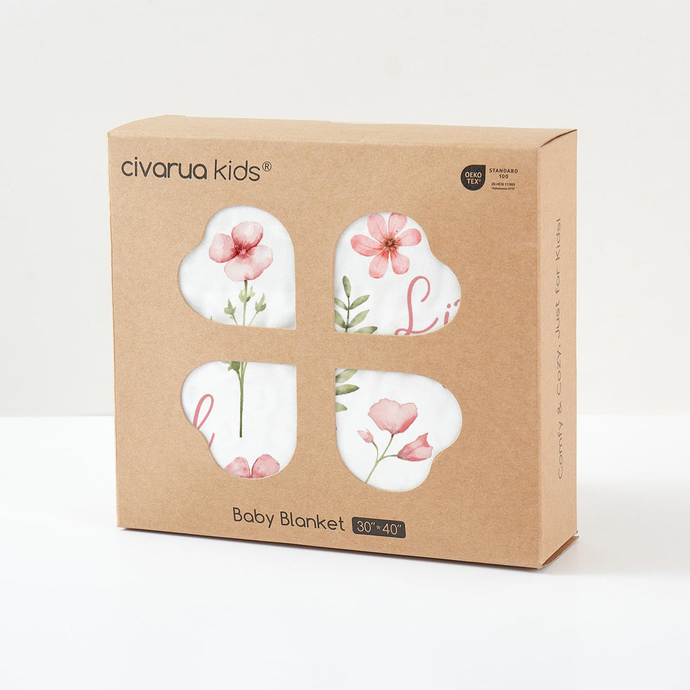 Civarua Kids soft blanket with lightweight breathable fabric on a chair.