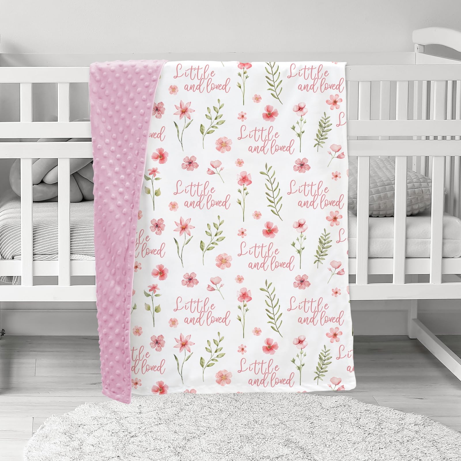 Civarua Kids pink floral blanket packaging presents gift-ready option.