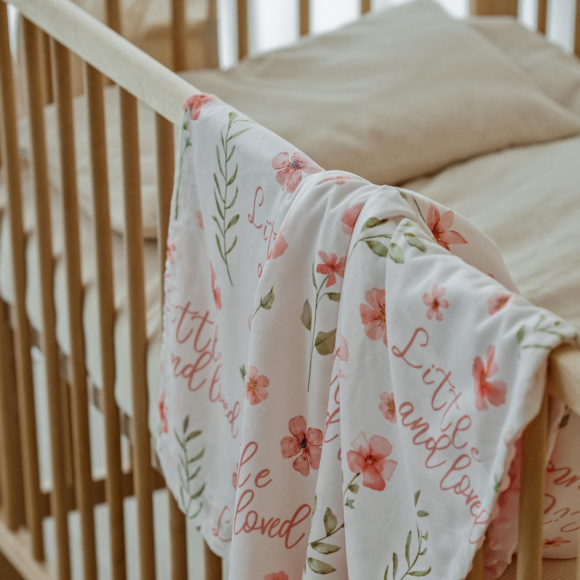 Civarua Kids blanket in nursery demonstrates diaper pad and swaddle friendly versatility.