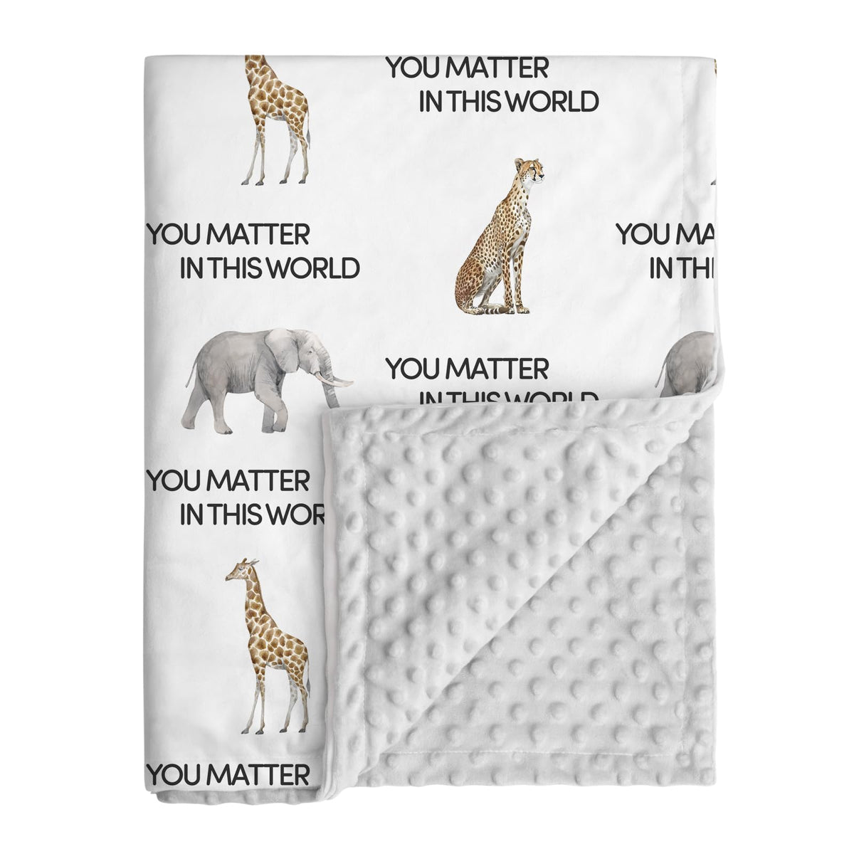 Civarua Kids Minky Blanket Leopard soft plush fabric for cozy newborn warmth.