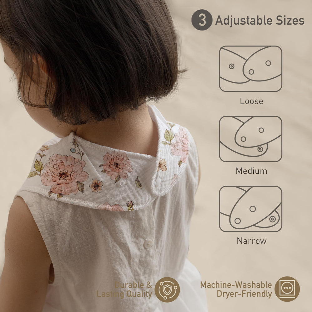 CIVARUA KIDS muslin baby bibs patterns unisex closeup demonstrates versatile designs for kids.
