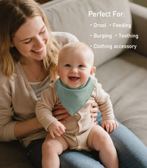 Civarua Kids muslin bibs soft front — breathable drool protection during teething.