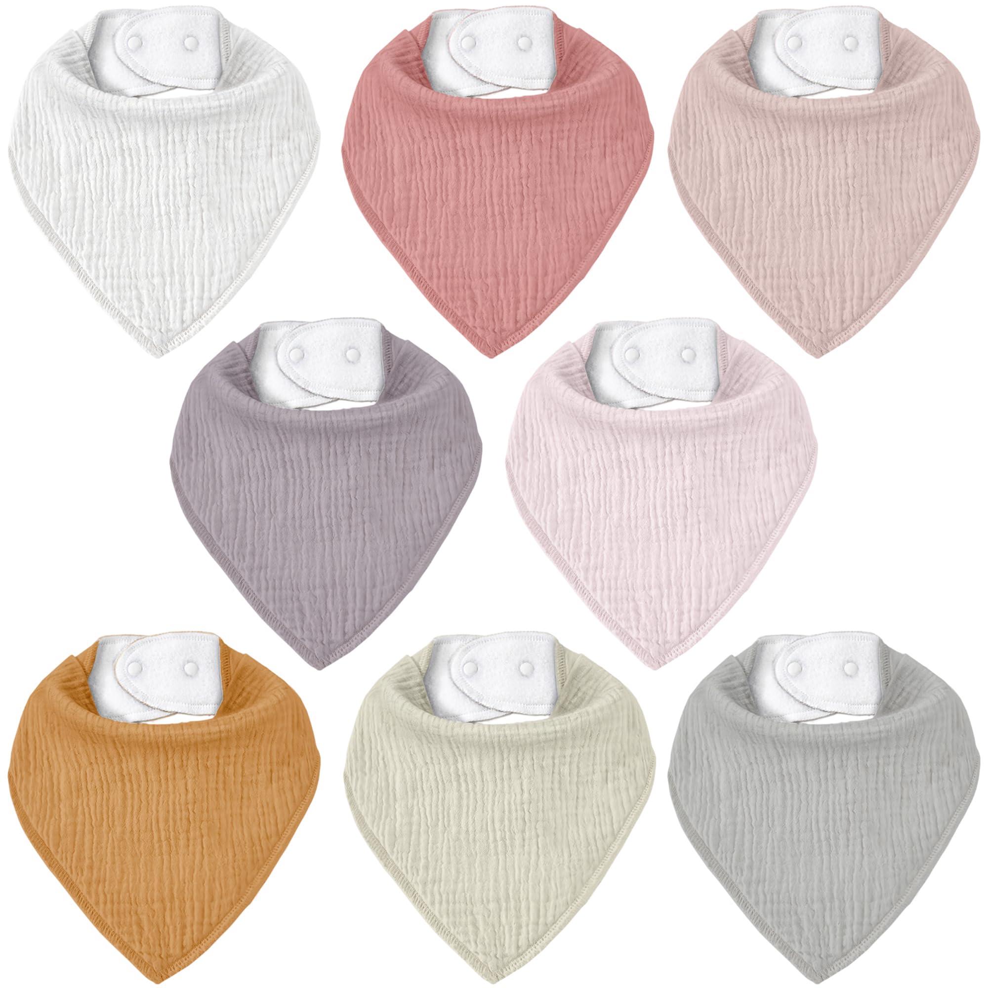 Civarua Kids muslin bibs pack – soft front fabric ideal for drool absorption