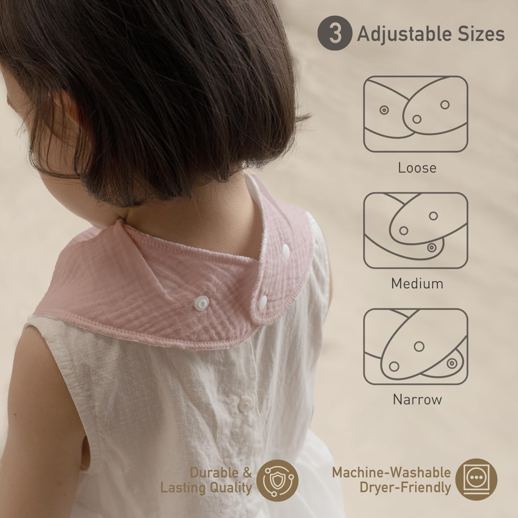 Civarua Kids bibs – machine washable for quick, simple care