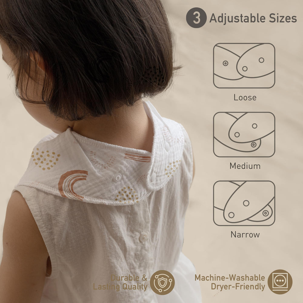 CIVARUA KIDS muslin bibs burp cloth use for post-meal cleanup