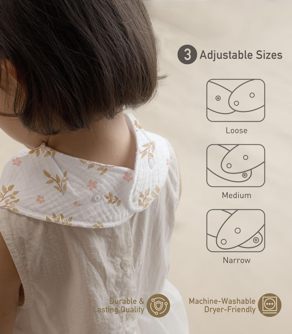 CIVARUA KIDS muslin bib used during meals as spill-friendly coverage.