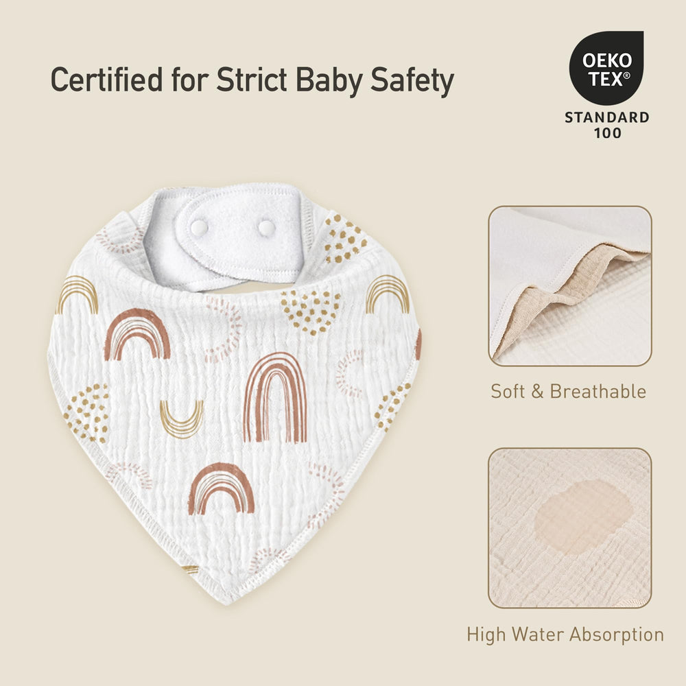 CIVARUA KIDS muslin bibs unisex patterns offering stylish outfit coordination