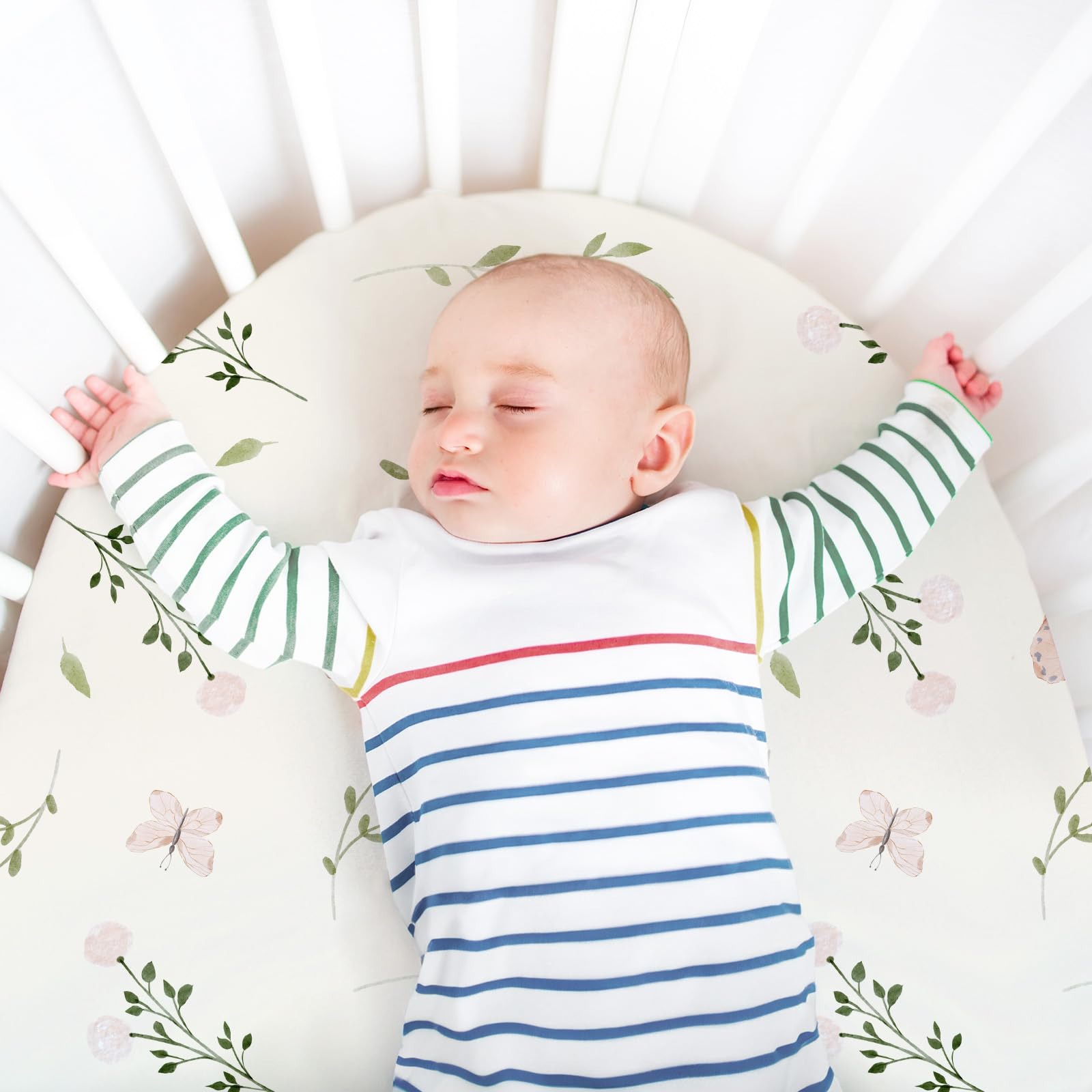 Civarua Kids universal fit covers hourglass oval rectangle bassinet shapes
